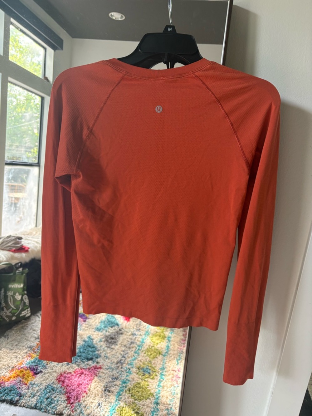 Lululemon Long Sleeve Swiftly Tech Athletic Top - Orange
